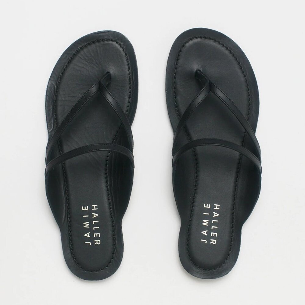 Jamie Haller The Thong Sandals - Black NIB Size 39